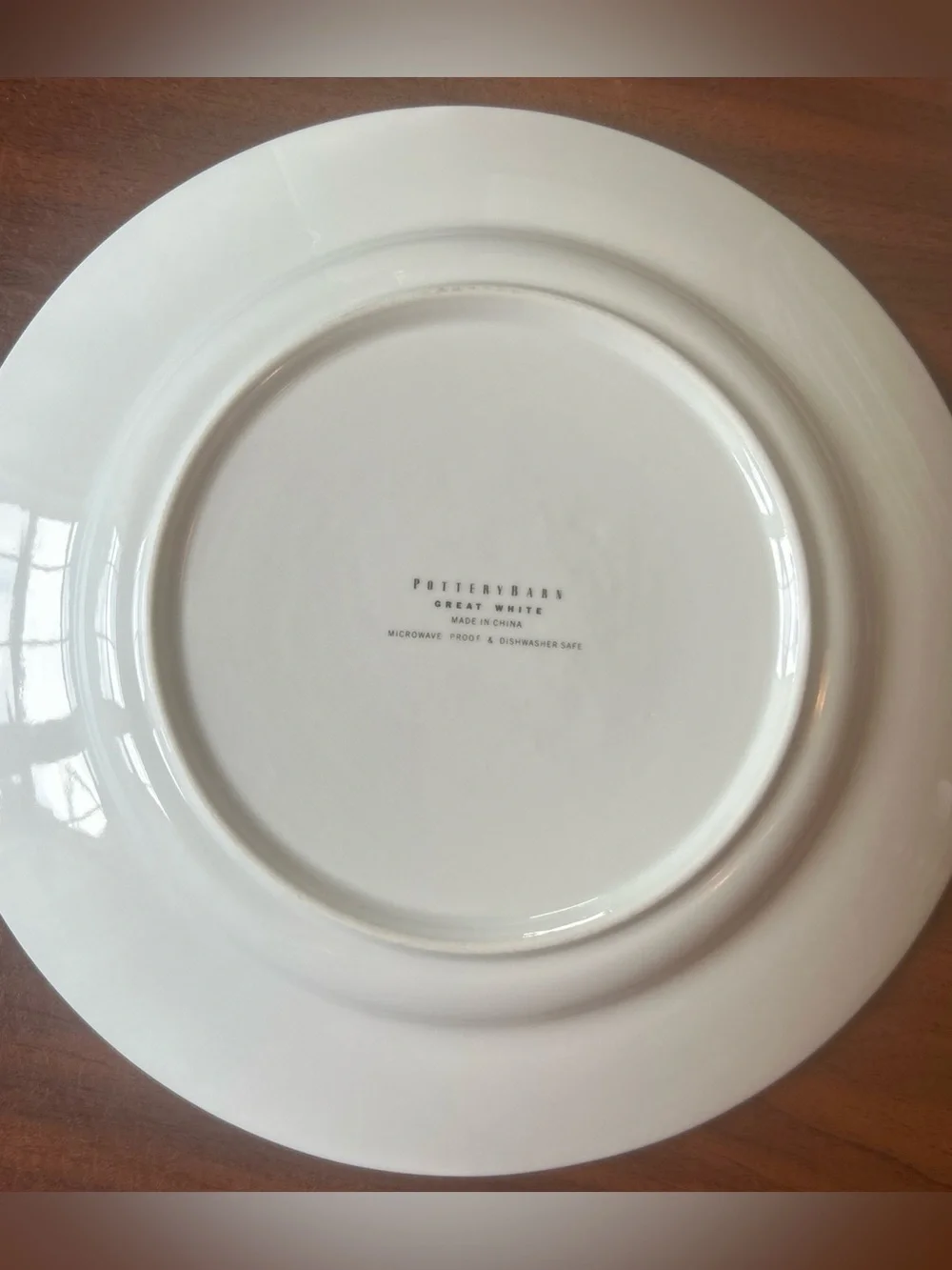 Pottery Barn Great White Collection Dinner /Charger  Plate 12.25” Set Of 7